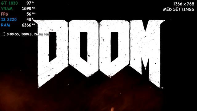 DOOM [PC] - I3-3220 + GT 1030 смотреть онлайн