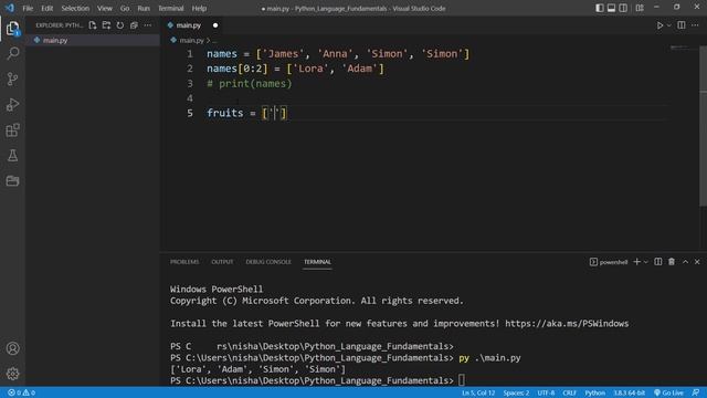 Python Tutorial for Beginners #11 - Python lists, changing and adding items смотреть онлайн