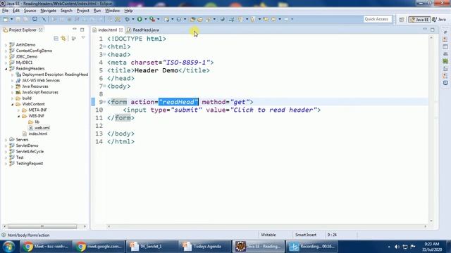 Servlet Part-9 | Enumeration to Read Headers and Parameters (Gujarati) смотреть онлайн