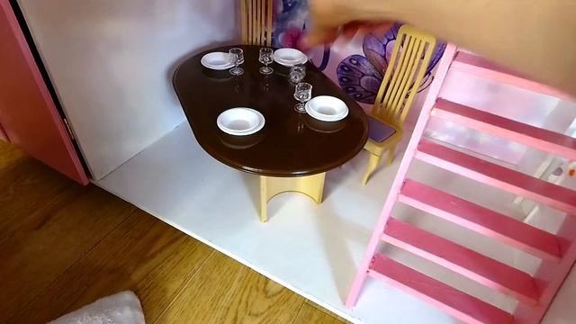 БАРБИ ДОМ МЕЧТЫ Самодельный кукольный домик смотреть онлайн