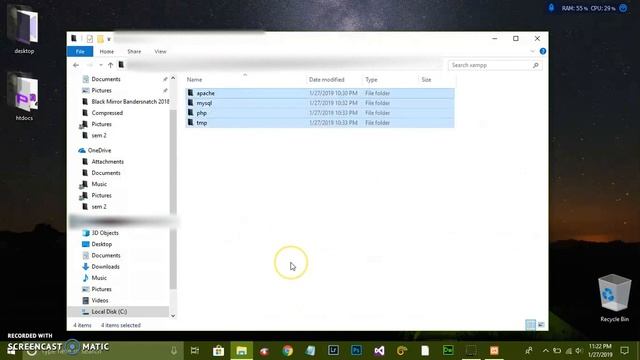 install XAMPP server correctly on windows 10 (Fix xampp folder problem) смотреть онлайн