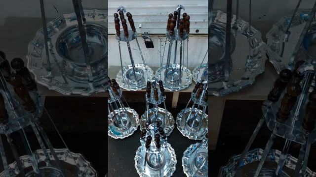 Садж с шампурами для подачи шашлыка .ОПТ И РОЗ .(ДОСТАВКА ПО ВСЕЙ РОССИИ 89614710681) смотреть онлайн