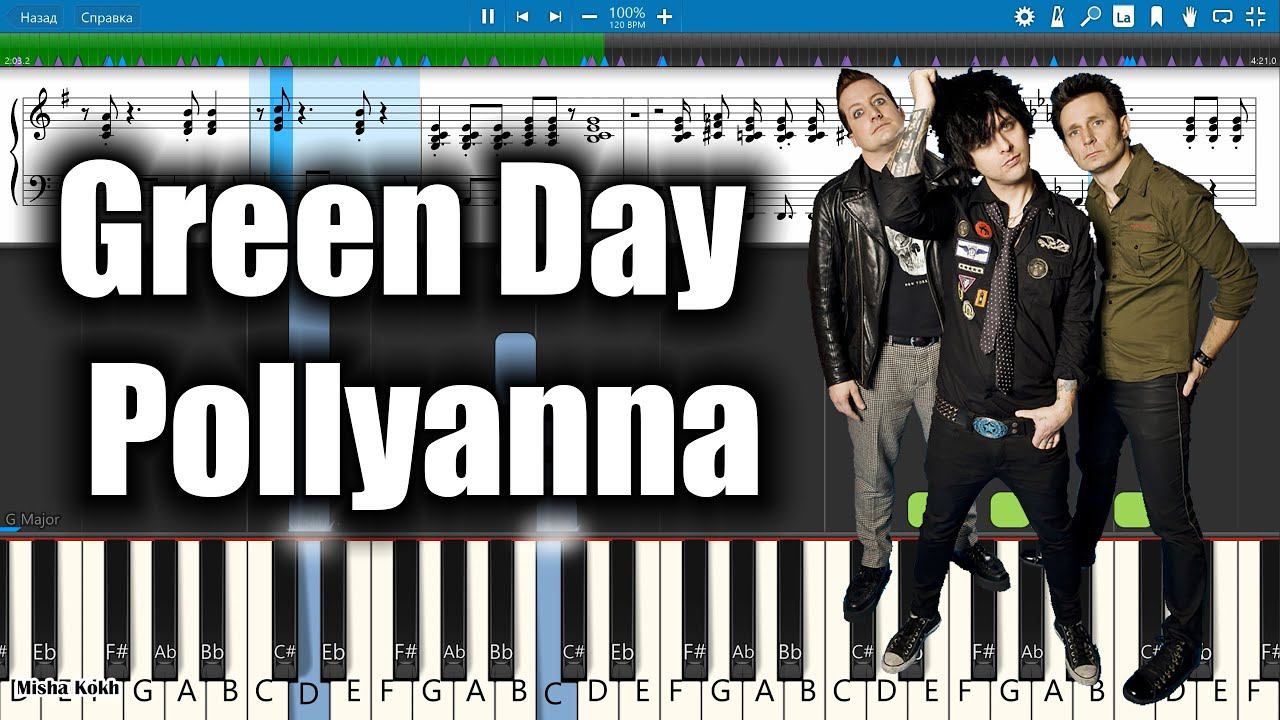 Green Day - Pollyanna [Piano Tutorial | Sheets | MIDI] Synthesia смотреть онлайн