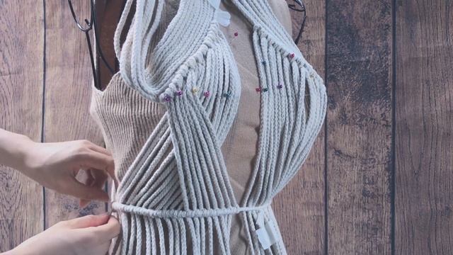 Macrame tutorial - Boho style dress #1 - Easy Vintage DIY смотреть онлайн