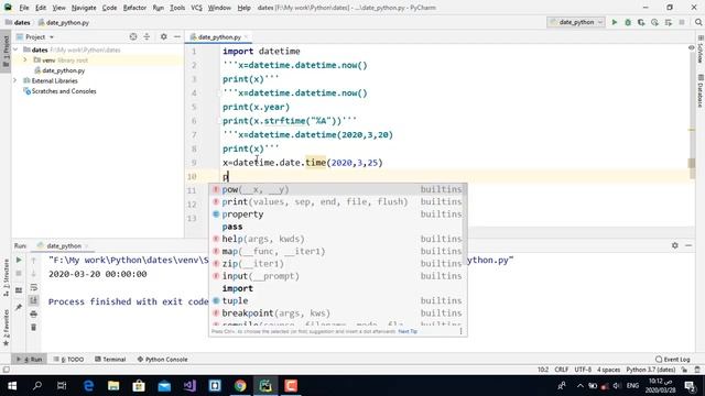 الوقت والتاريخ | البايثون | Date And Time | python смотреть онлайн