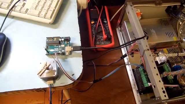 Arduino + Step/dir Driver + Stepper Motor