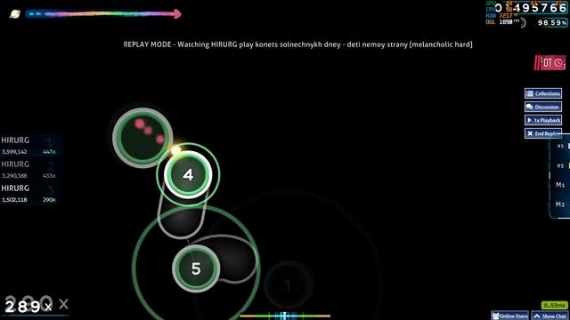 конец солнечных дней - дети немой страны DT FC 141pp | Osu! смотреть онлайн