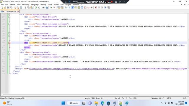 BOOTSTRAP 5 ACCORDION смотреть онлайн