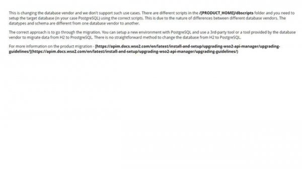 Migrate from H2 to PostgreSQL  (2 answers)