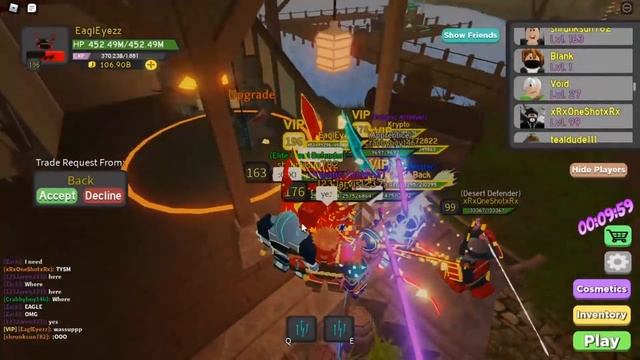 Carrying people but if they say thank you, I GIVE THEM A LEGENDARY! Part 2 | Dungeon Quest - Roblox смотреть онлайн