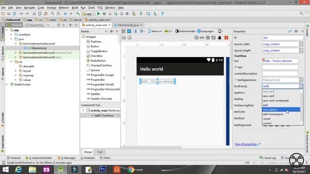 How to develop a hello world android app смотреть онлайн