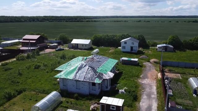 Одноэтажный дом из газобетона на участке 16.39 соток смотреть онлайн