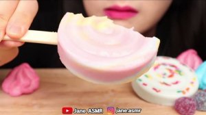 ASMR LOLLIPOP ICE CREAM, MARSHMALLOW, GUMMY JELLY 롤리팝 아이스크림, 마쉬멜로우, 젤리 먹방 EATING SOUNDS