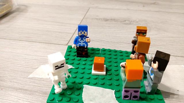 Among us в стиле Майнкрафта LEGO анимация серия 8 смотреть онлайн
