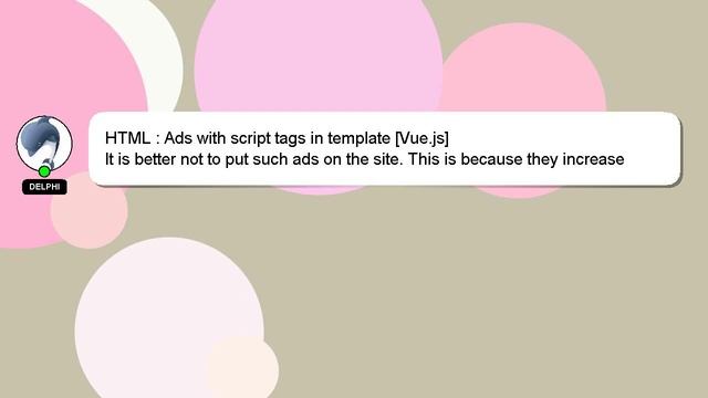 HTML : Ads with script tags in template [Vue.js] смотреть онлайн