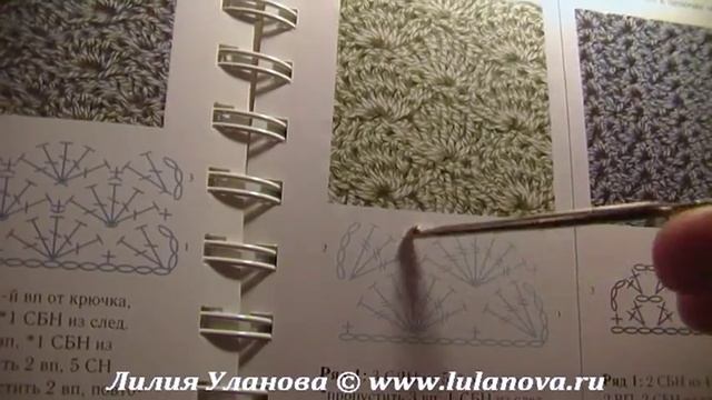 Шарф Катюша - вязание крючком по схеме смотреть онлайн