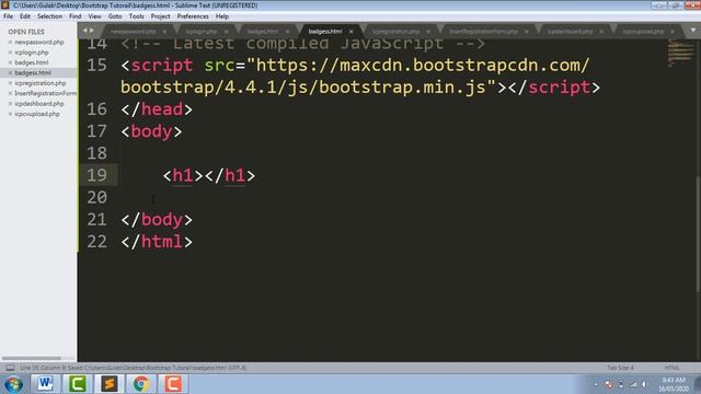 Badges in Bootstrap 4 in Hindi | Part-11 смотреть онлайн