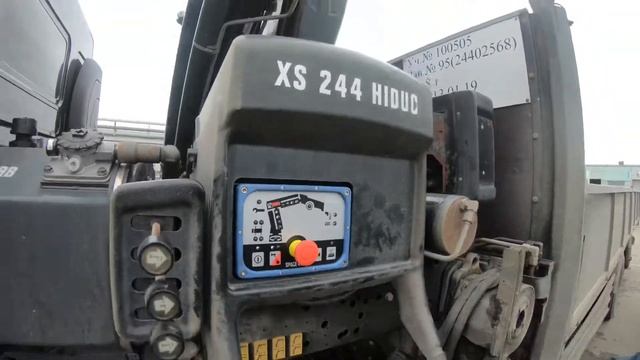 КМУ HIAB XS244HIDUO, устранили неисправный блок управления, будем налаживать работу распределителя смотреть онлайн