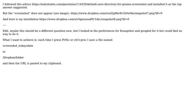 Installing Gnome Screenshot