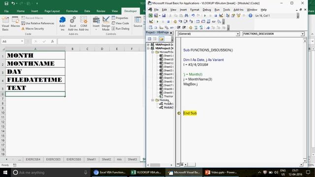 Learn Excel - Video 279- VBA Functions Month FileDateTime MonthName смотреть онлайн