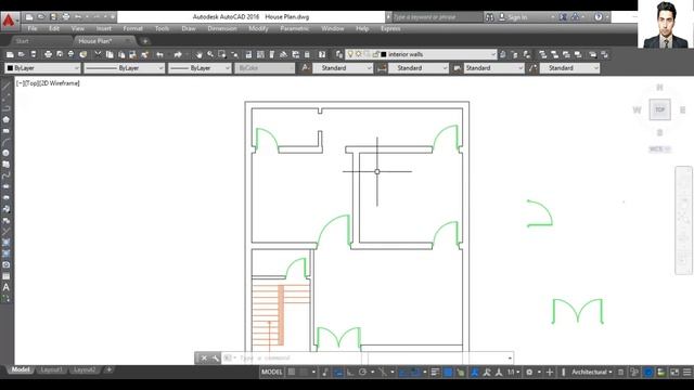 AutoCAD CLASS 73 - Making Space For Windows in Floor Plan using AutoCAD - English Subtitle смотреть онлайн
