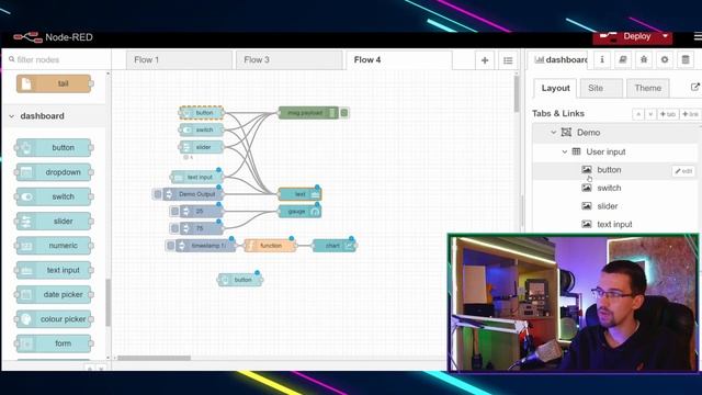 [Cours 3.4 Bioautomatique] Node-RED : Dashboard смотреть онлайн
