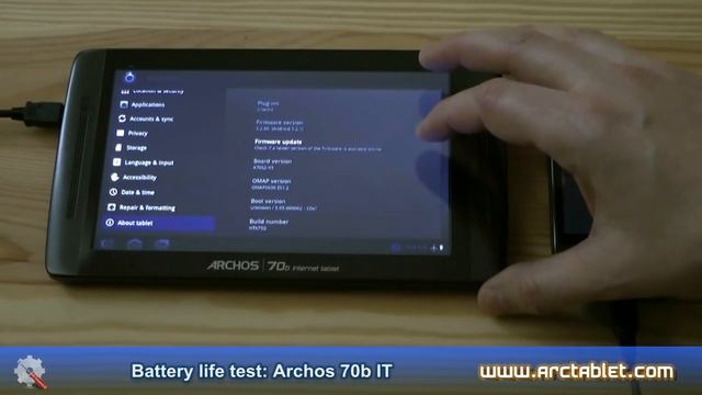 Archos 70b IT battery life test: 4h45m movie playing смотреть онлайн