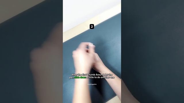 THUMB AROUND CONTINUOUS pen spinning tutorial ? смотреть онлайн
