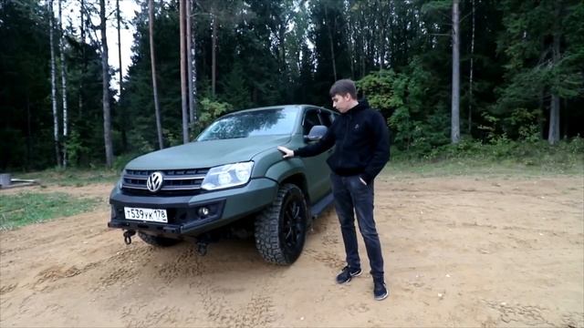 Внедорожный тюнинг Амарок (силовой бампер, силовые пороги, покраска кузова в раптор) тест драйв смотреть онлайн