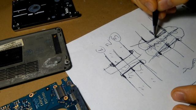 Восстановление межслойных контактов платы жесткого диска. смотреть онлайн