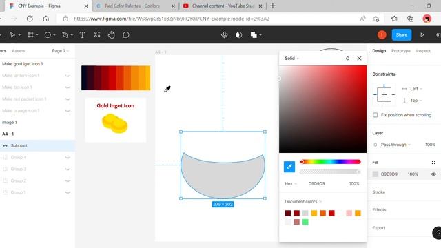 Figma - Gold Ingot Icon (CNY) смотреть онлайн