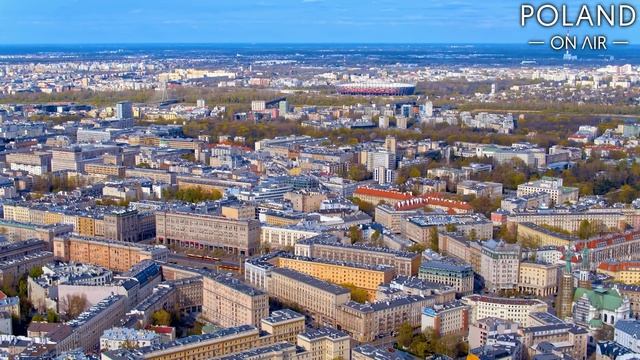 Sunny Warsaw | Warszawa z lotu ptaka | 4K | POLAND ON AIR by Maciej Margas & Aleksandra Łogusz смотреть онлайн