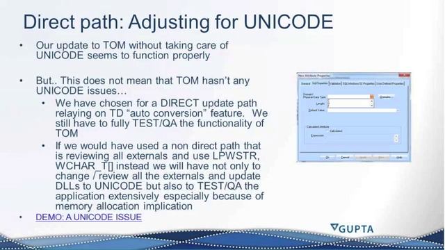 Bring Your App to TD 6.1 Win32 - Best Practice UNICODE смотреть онлайн