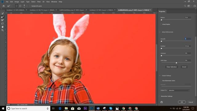 Refine Edges in Photoshop CC 2020 смотреть онлайн