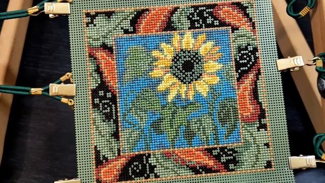 97. Вышивка крестом. Mill Hill "Sunflower". От обзора до готовой работы. смотреть онлайн