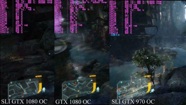 SLI GTX 1080 OC vs GTX 1080 OC vs SLI GTX 970 OC in 3 games смотреть онлайн