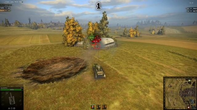 WoT - Throwing/Flying Tank Glitch on Siegfried Line [1080p] смотреть онлайн