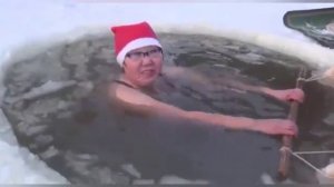 Купание -50градусов якутия