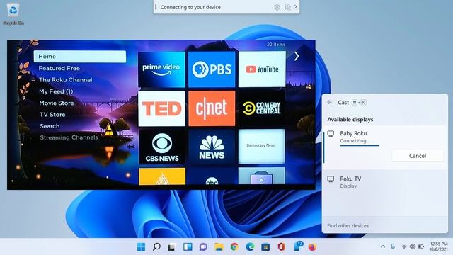 Windows 11, Using A TV As A Second Monitor, Or How To Cast To Your TV.