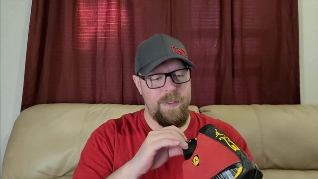 $56 DHGATE Jordan 14 Red Ferrari Unboxing, review, UV and on foot смотреть онлайн