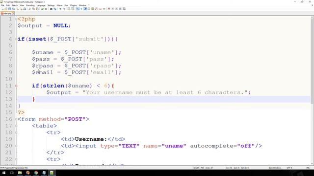 Retaining PHP Form Data смотреть онлайн