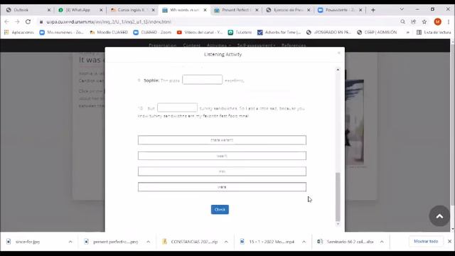 Repaso WH, pasado simple A1 22 de enero 2022 смотреть онлайн