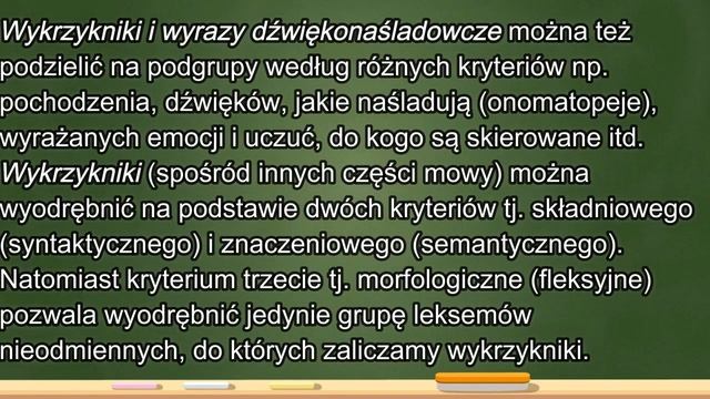 8 класс. Польский язык. Междометие как особая часть речи. Функции междометий смотреть онлайн