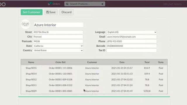 POS Customer Order History - History On Client Detail Page v14 Odoo смотреть онлайн