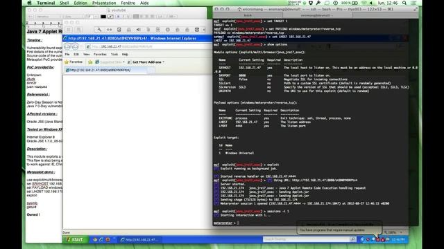 CVE-2012-4681 Java 7 Applet RCE 0day Gondvv Windows Metasploit Demo смотреть онлайн