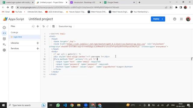 How to Create a Secure Login System Using Google Apps Script Web App смотреть онлайн