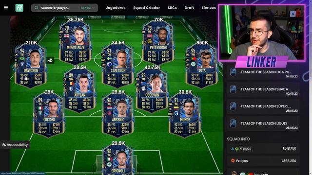 FIFA 23 | 💥 NOVO PACK ERRADO / DME RODRI / ULTIMA LIGA TOTS E MAIS || LINKER || смотреть онлайн