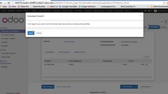 Purchase invoice issue on runbot 9.0 branch. смотреть онлайн