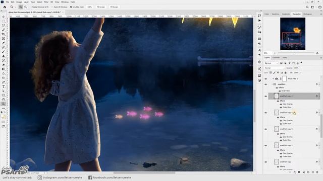 How to Create a Magical Fish Photoshop Manipulation | Photoshop Speed Art смотреть онлайн