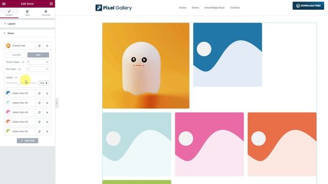 How to Use Sonic Gallery Widget by Pixel Gallery in Elementor смотреть онлайн